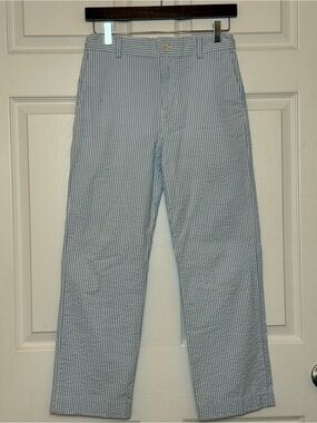Vineyard Vines Boys Seersucker Striped Pants - Blue & White